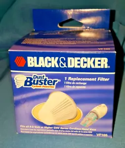 Filtro de repuesto Black & Decker revienta polvo número VF100 nuevo en caja - Imagen 1 de 7