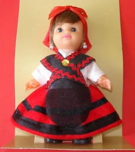 Folk Artesania Vintage Spanish Doll sold by Angulo Typical Dress Made in Spain - Picture 1 of 7