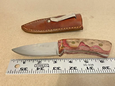 Punto de caída multicolor personalizado hecho a mano por Ray Hanna con funda de cuero Foto 1 de 4