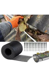 Dachrinne Laubschutz Gitter Rolle 7" x 26,2FT | Kunststoff Filtersieb für Dachrinnen - Bild 1 von 7