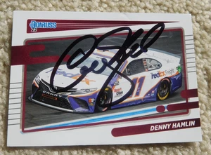 Denny Hamlin signed handsigniert 2022 Donruss NASCAR Racing Card #44 - Bild 1 von 2