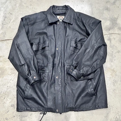 Mens Phase 2 Genuine Leather Barn Chore Jacket Size XL (See measurements) - Image 1 of 4
