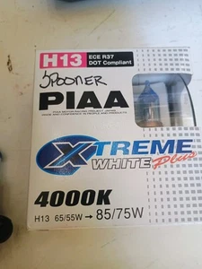 Headlight Bulb-H13 4000k Xtreme White plus Replacement Bulb PIAA - Picture 1 of 7