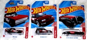 Set 3 Hot Wheels Target Red Editions 2025 - Cadillac Civic/Small Bloc/Custom - Foto 1 di 1