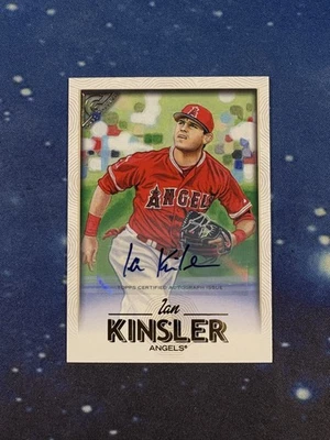 2018 Topps Gallery #98 Ian Kinsler autógrafo automático Los Angeles Angels Foto 1 de 2