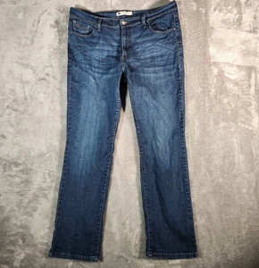 Levi's 505 Jeans Women's 36X31 (Tag 16M 33X32) Blue Stretch Straight Leg - Picture 1 of 17