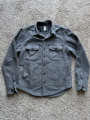 Mens Kato Brand Anvil button down shirt jacket melton wool rugged menswear Large - Image 1 of 4