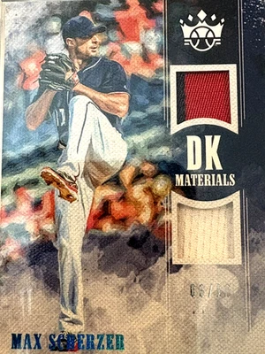 2018 Panini Diamond Kings; Max Scherzer; DK Materials Holo Blue, #d/10 #DKM-MX - Imagem 1 de 4