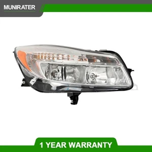 Passenger/RH Headlamp For Buick Regal 2011-2013 Headlight Halogen Chrome Clear - Picture 1 of 12