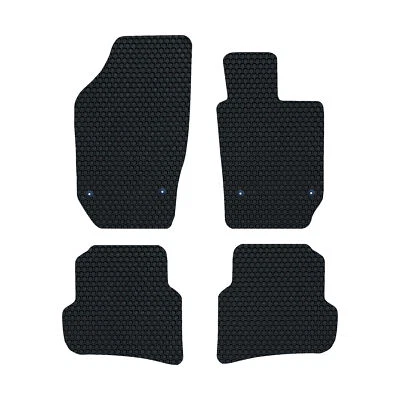 Juego de alfombrillas negras de goma a medida Seat Ibiza MK4 2008-2017 GENUINO LUJO Foto 1 de 4