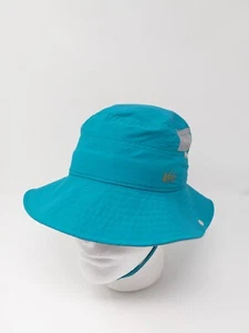 REI Co-op Sahara Bucket Sun Hat Kids 4Y-7Y Teal Vented Nylon Snap Up Sides - Picture 1 of 10