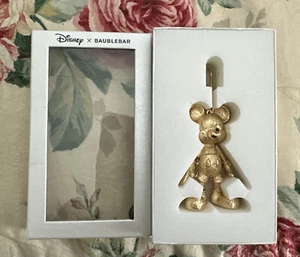 Baublebar MICKEY MOUSE DISNEY BAG CHARM: Gold Glitter New - Picture 1 of 2