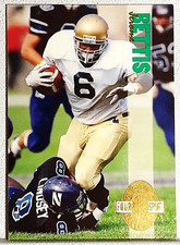 1993 Classic Four Sport Gold Foil #100 Jerome Bettis Rookie Card RC