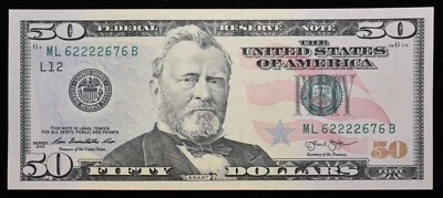 $50 dollar bill 2013 (3 NOTES) (SKU#97) - Image 1 of 4