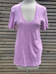T-shirt maglietta Marant Etoile 100% lino Kranger etichettata S/S XS scollo a V - Foto 1 di 7
