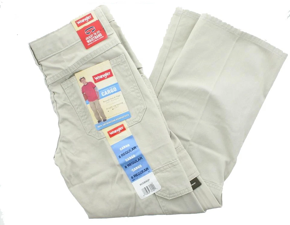 Wrangler Boy's Classic Cargo Twill Jeans Pants Bottoms 4-16 Slim Regular Husky - Image 1 of 1