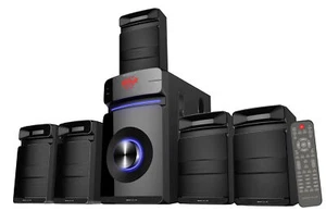 Rockville HTS45 600w 5.1 Channel Bluetooth Home Theater Audio System+Subwoofer - Afbeelding 1 van 12