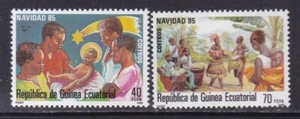 Guinea Ecuatorial 1985  - Edifil 71/72 - Navidad 1985 - MNH - Picture 1 of 1