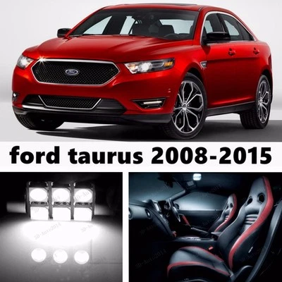 Kit de paquete interior de luz blanca de xenón LED de 12 piezas para Ford Taurus 2008-2015  Foto 1 de 4