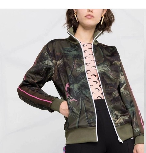 PALM ANGELS Giacca da pista donna verde palma giungla taglia S