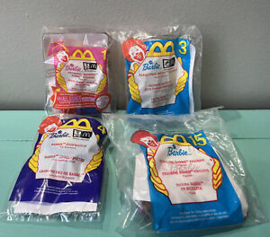 McDonalds BARBIE Happy Meal Toys LOT of 4 - 2000 - #s 1, 3, 4, & 15 - Sealed