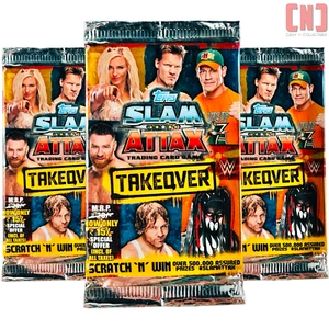 3x Topps Slam Attax 2016 Wwe Takeover Sammelkarten Versiegelt Booster Packs Set - Zdjęcie 1 z 1