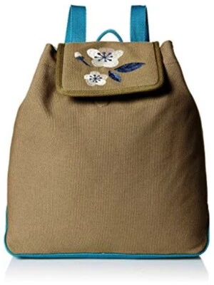 NEW Life Is Good Green Blooming Pansy Wayfarer Backpack - Image 1 of 3