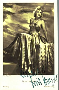 Dorit Kreysler Original Signature On Ross Card No. 7627 B