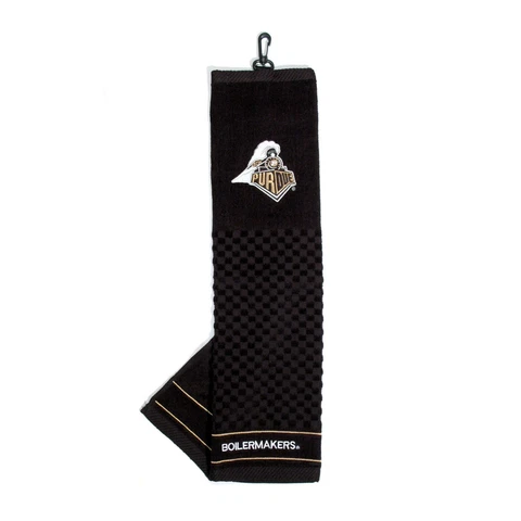 Purdue Boilermakers Golf Bag Embroidered Towel Tri-Fold 16" x 25" Course Bag Cover