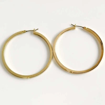 Nuevos pendientes de aro grandes DKNY de 50 mm regalo moda mujeres fiesta fiesta espectáculo joyería Foto 1 de 4