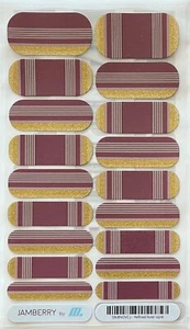 Jamberry Nail Wraps - Refined Ruler (Nov. 2018 Stylebox) - Full Sheet - Picture 1 of 1