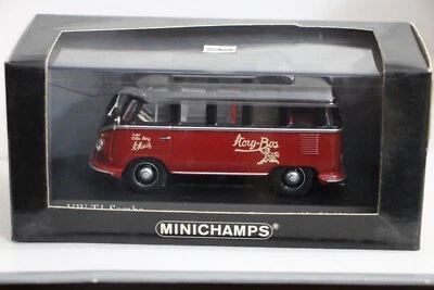 1:43 MINICHAMPS 430 052304 VW  Samba Bus 1963 "Villa Story", OVP, 1632 pcs - Bild 1 von 2