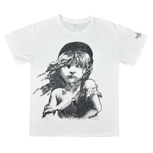 Vintage 1986 Les Miserables x London Tee Size Medium Crew Neck Musical Theater - Picture 1 of 6
