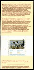 CANADA 1988 DUCK STAMP ARTIST SIGNED IN FOLDER AS ISSUED PINTAILS ROBERT BATEMAN