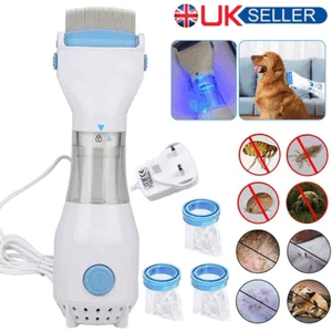 Electric Vacuum Head Nit Anti Lice Comb Brush Pet Dog Flea Filter Remover Tool - Picture 1 of 11