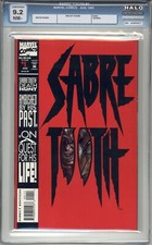 Sabretooth #1 - HALO Graded 9.2 (NM-) 1993 - Die Cut Cover