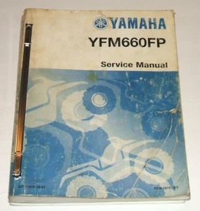 Yamaha Grizzly 660 Service Manual 2002-2008 4x4 Yfm660 Yfm660f Yfm 660f Repair - Foto 1 di 7