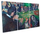 Edvard Munch Roulette Table In Monte Carlo CANVAS WALL ART Three Panel
