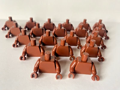 LEGO® 20 x brauner Torso ( Oberkörper ) mit braunen Händen und braunen Armen neu - Bild 1 von 3