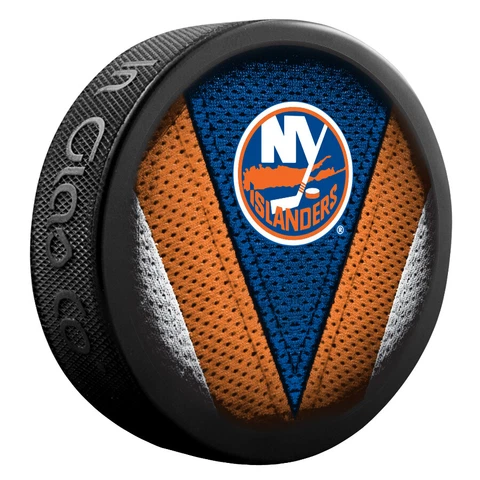 New York Islanders NHL Team Logo Stitch Souvenir Hockey Puck Cover