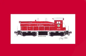 Terminal Railroad of St. Louis SW1200 11"x17" Matted Print Andy Fletcher signed - Picture 1 of 1