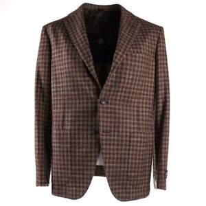NWT $2495 BELVEST Soft-Woven Check Wool-Silk-Cashmere Sport Coat 38 R