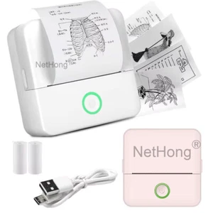 Profi Mini Drucker Pocket Printer für Smartphone Inkless Handy Thermod DE - Bild 1 von 16