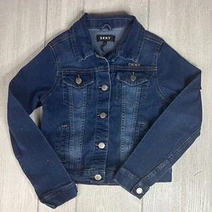 Girls DKNY denim jacket, size M (8/10) - Picture 1 of 7
