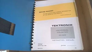 Tektronics Universal Counter DC 503 Insstruction Manual Service - Picture 1 of 2