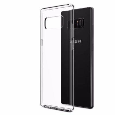 COVER TRASPARENTE CON ANGOLI RINFORZATI IN SILICONE PER SAMSUNG GALAXY NOTE 8 - Immagine 1 di 4