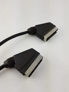 Video Scart Kabel 21-pol Scart Stecker 21-pol SCART <> 21-pol SCART 1,80 m GUT - Bild 1 von 2