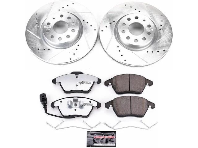 Kit de pastillas de freno delanteras y rotor para Audi A3 2006-2013 2007 2008 2009 2010 CR257CF Foto 1 de 1