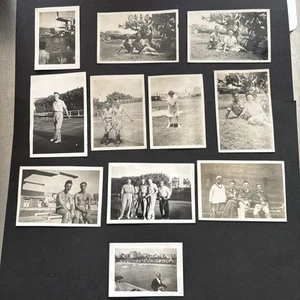 11 WW2 Era Photos RAF Servicemen In The Sporting Club Alexandria Egypt Ref#62 - Imagen 1 de 24