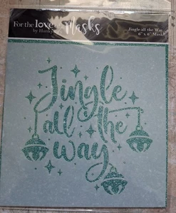 Hunkydory For The Love Of Masks  - Jingle All The Way 6" X 6" Mask - Picture 1 of 2